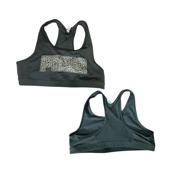 Black and Golden XL Puma Women’s 4Keeps Bra - Picture 2 of 3
